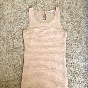 Pale Pink/Nude Dress with Sheer